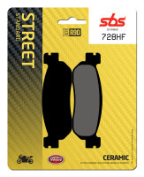 SBS Bremsbelag 728HF (Satz pro Scheibe) Street Ceramic