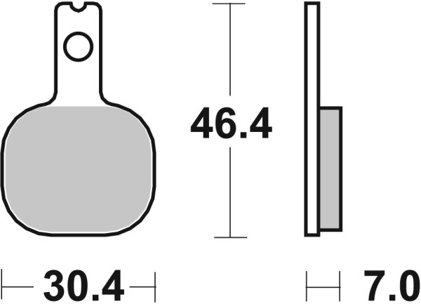 SBS Bremsbelag 655HF (Satz pro Scheibe) Street Ceramic