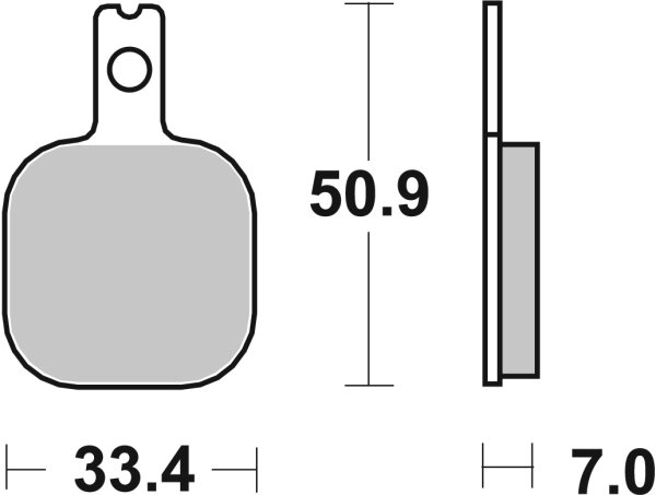 SBS Bremsbelag 656HF (Satz pro Scheibe) Street Ceramic