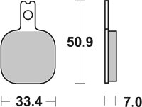 SBS Bremsbelag 656HF (Satz pro Scheibe) Street Ceramic