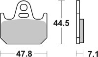 SBS Bremsbelag 659HF (Satz pro Scheibe) Street Ceramic