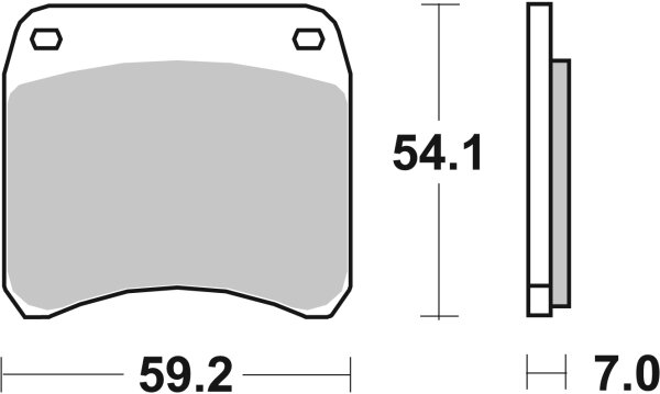 SBS Bremsbelag 698HF (Satz pro Scheibe) Street Ceramic