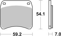 SBS Bremsbelag 698HF (Satz pro Scheibe) Street Ceramic