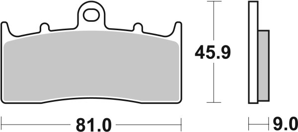 SBS Bremsbelag 778RST (Satz pro Scheibe) Road Racing Sinter