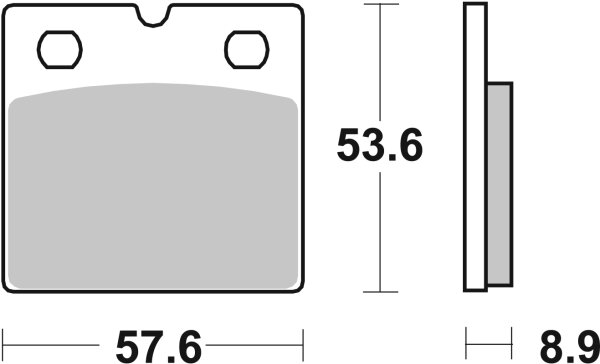 SBS Bremsbelag 640LF (Satz pro Scheibe) Street Ceramic