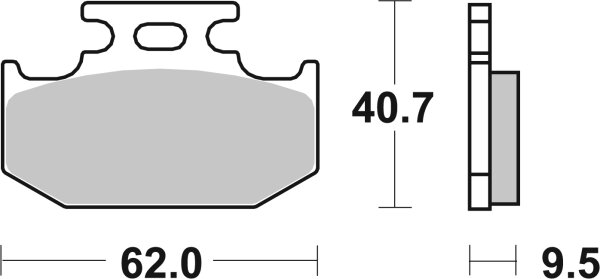 SBS Bremsbelag 648HF (Satz pro Scheibe) Street Ceramic