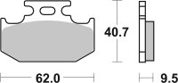 SBS Bremsbelag 648HF (Satz pro Scheibe) Street Ceramic