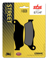 SBS Bremsbelag 671HF (Satz pro Scheibe) Street Ceramic