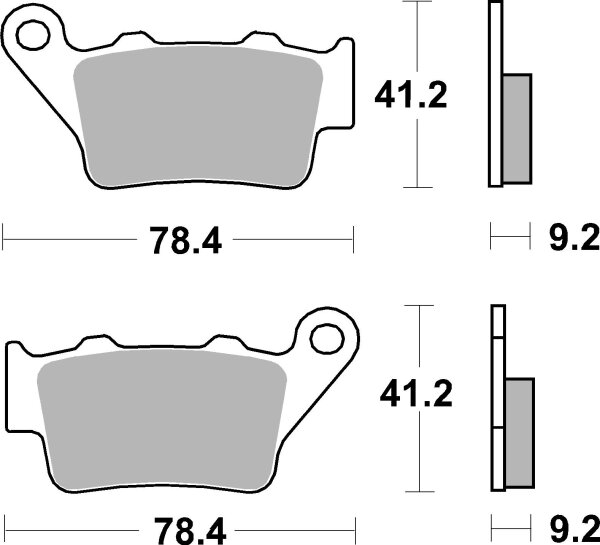 SBS Bremsbelag 675HF (Satz pro Scheibe) Street Ceramic