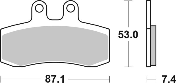 SBS Bremsbelag 681HF (Satz pro Scheibe) Street Ceramic