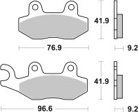 SBS Bremsbelag 713HF (Satz pro Scheibe) Street Ceramic