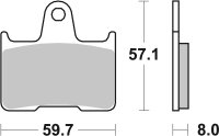 SBS Bremsbelag 715H.HF (Satz pro Scheibe) Street High...