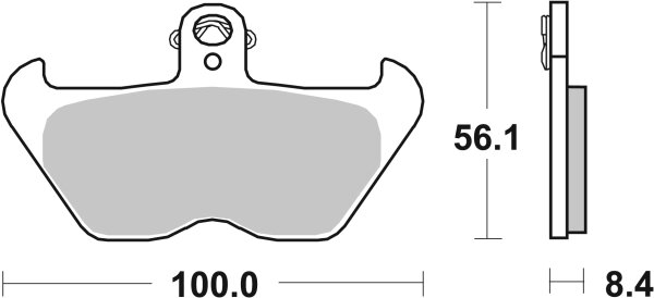 SBS Bremsbelag 703HF (Satz pro Scheibe) Street Ceramic