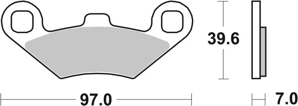 SBS Bremsbelag 716RSI (Satz pro Scheibe) Offroad Racing Sinter