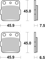 SBS Bremsbelag 562HF (Satz pro Scheibe) Street Ceramic