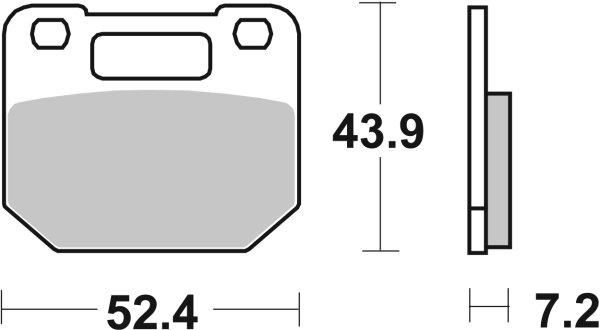 SBS Bremsbelag 587HF (Satz pro Scheibe) Street Ceramic