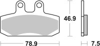 SBS Bremsbelag 696HF (Satz pro Scheibe) Street Ceramic