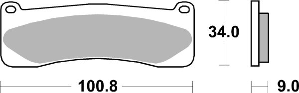 SBS Bremsbelag 707DS-1 (Satz pro Scheibe) Road Racing Endurance (Giftiger Biss)