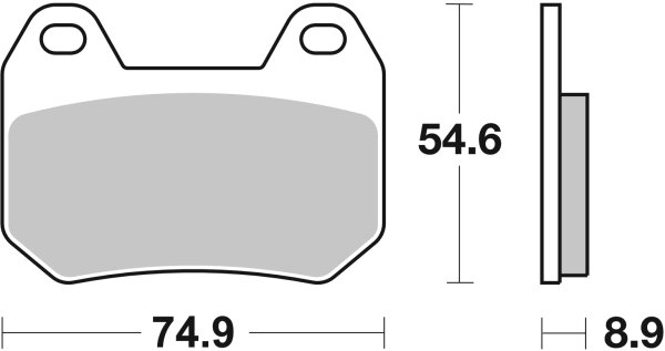 SBS Bremsbelag 746HF (Satz pro Scheibe) Street Ceramic