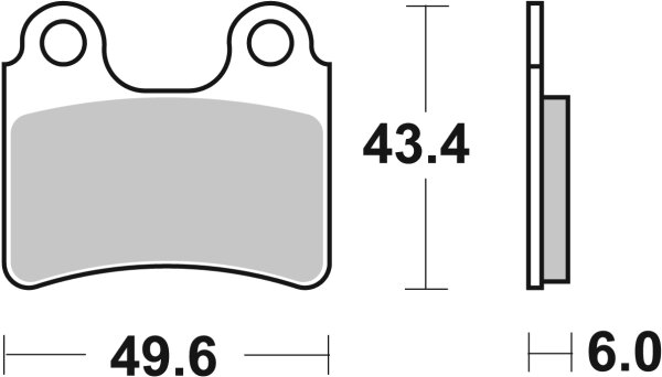 SBS Bremsbelag 802RSI (Satz pro Scheibe) Offroad Racing Sinter