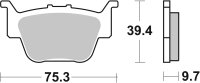 SBS Bremsbelag 813SI (Satz pro Scheibe) Offroad Sinter