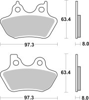 SBS Bremsbelag 826H.HF (Satz pro Scheibe) Street High Power Ceramic