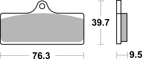 SBS Bremsbelag 785DC (Satz pro Scheibe) Road Racing Dual Carbon