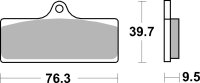 SBS Bremsbelag 785DC (Satz pro Scheibe) Road Racing Dual Carbon