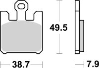 SBS Bremsbelag 788SP (Satz pro Scheibe) Street Upgrade Evo Sinter