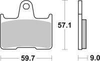 SBS Bremsbelag 765LS (Satz pro Scheibe) Street Sinter