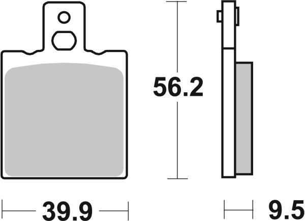 SBS Bremsbelag 646HF (Satz pro Scheibe) Street Ceramic