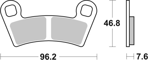 SBS Bremsbelag 898RSI (Satz pro Scheibe) Offroad Racing Sinter