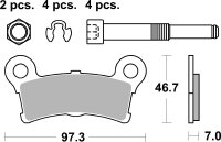 SBS Bremsbelag 904H.LS (Satz pro Scheibe) Street High...