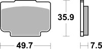 SBS Bremsbelag 941LS (Satz pro Scheibe) Street Sinter