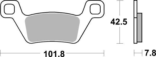 SBS Bremsbelag 945SI (Satz pro Scheibe) Offroad Sinter