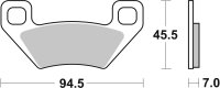 SBS Bremsbelag 822SI (Satz pro Scheibe) Offroad Sinter