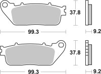 SBS Bremsbelag 862HF (Satz pro Scheibe) Street Ceramic