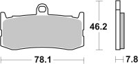 SBS Bremsbelag 864DC (Satz pro Scheibe) Road Racing Dual...