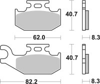 SBS Bremsbelag 836RSI (Satz pro Scheibe) Offroad Racing Sinter