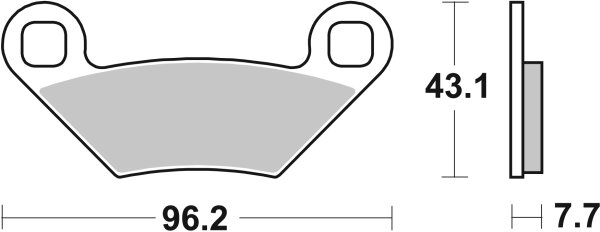 SBS Bremsbelag 899SI (Satz pro Scheibe) Offroad Sinter