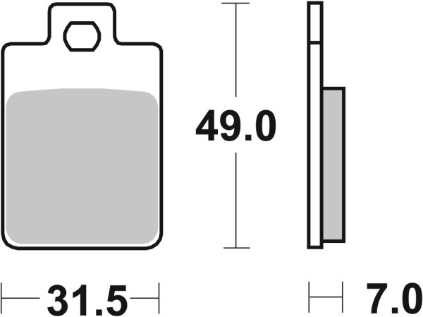 SBS Bremsbelag 712HF (Satz pro Scheibe) Street Ceramic