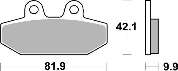 SBS Bremsbelag 949H.CT (Satz pro Scheibe) Street High Power Carbon