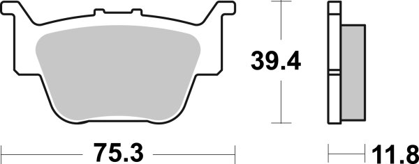 SBS Bremsbelag 976SI (Satz pro Scheibe) Offroad Sinter