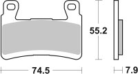 SBS Bremsbelag 894SP (Satz pro Scheibe) Street Upgrade Evo Sinter