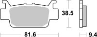 SBS Bremsbelag 975RSI (Satz pro Scheibe) Offroad Racing Sinter