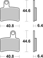 SBS Bremsbelag 896HF (Satz pro Scheibe) Street Ceramic