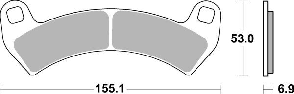 SBS Bremsbelag 954SI (Satz pro Scheibe) Offroad Sinter