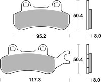 SBS Bremsbelag 957RSI (Satz pro Scheibe) Offroad Racing Sinter