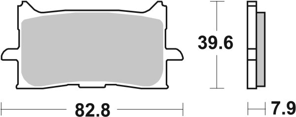 SBS Bremsbelag 940RST (Satz pro Scheibe) Road Racing Sinter