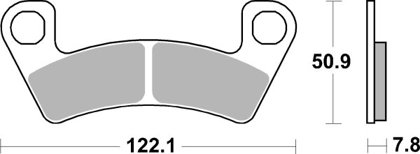 SBS Bremsbelag 946ATS (Satz pro Scheibe) Quad Sinter